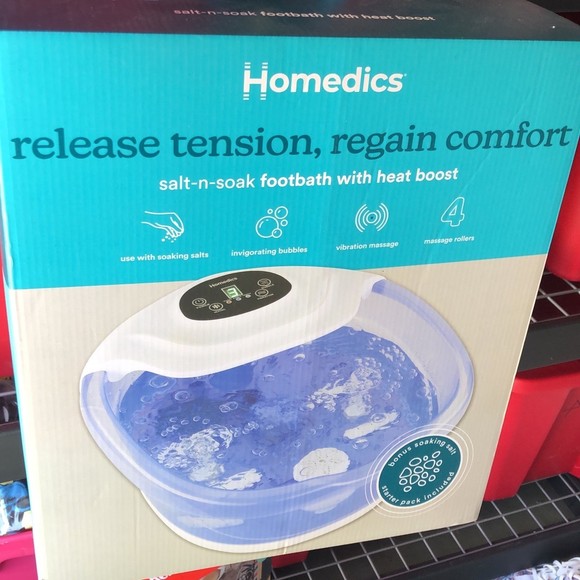 Salt-N-Soak Footbath with Heat Boost foot spa. z244 - Picture 4 of 5